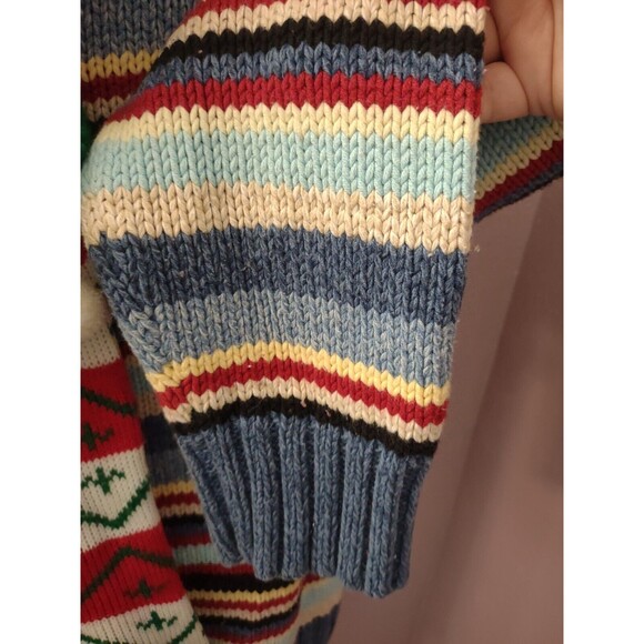 Vintage Liz Claiborne Women Large Ugly Christmas Sweater Tinsel Ornaments - Picture 5 of 15